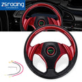 12.5" Red Steering Wheel for EZGO TXT RXV Yamaha Club Car 6 Hole