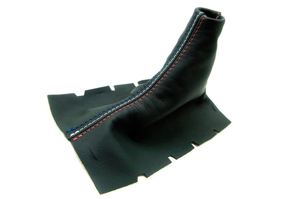 Manual Shift Boot for Ford Mustang (2005–2009) Leather Synthetic Tri Color Stitch