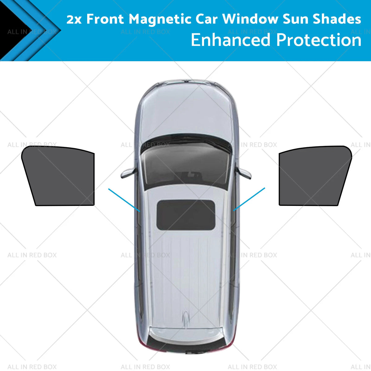 2X Front Magnetic Sun Shades for Mazda CX-3 (2015–Current)