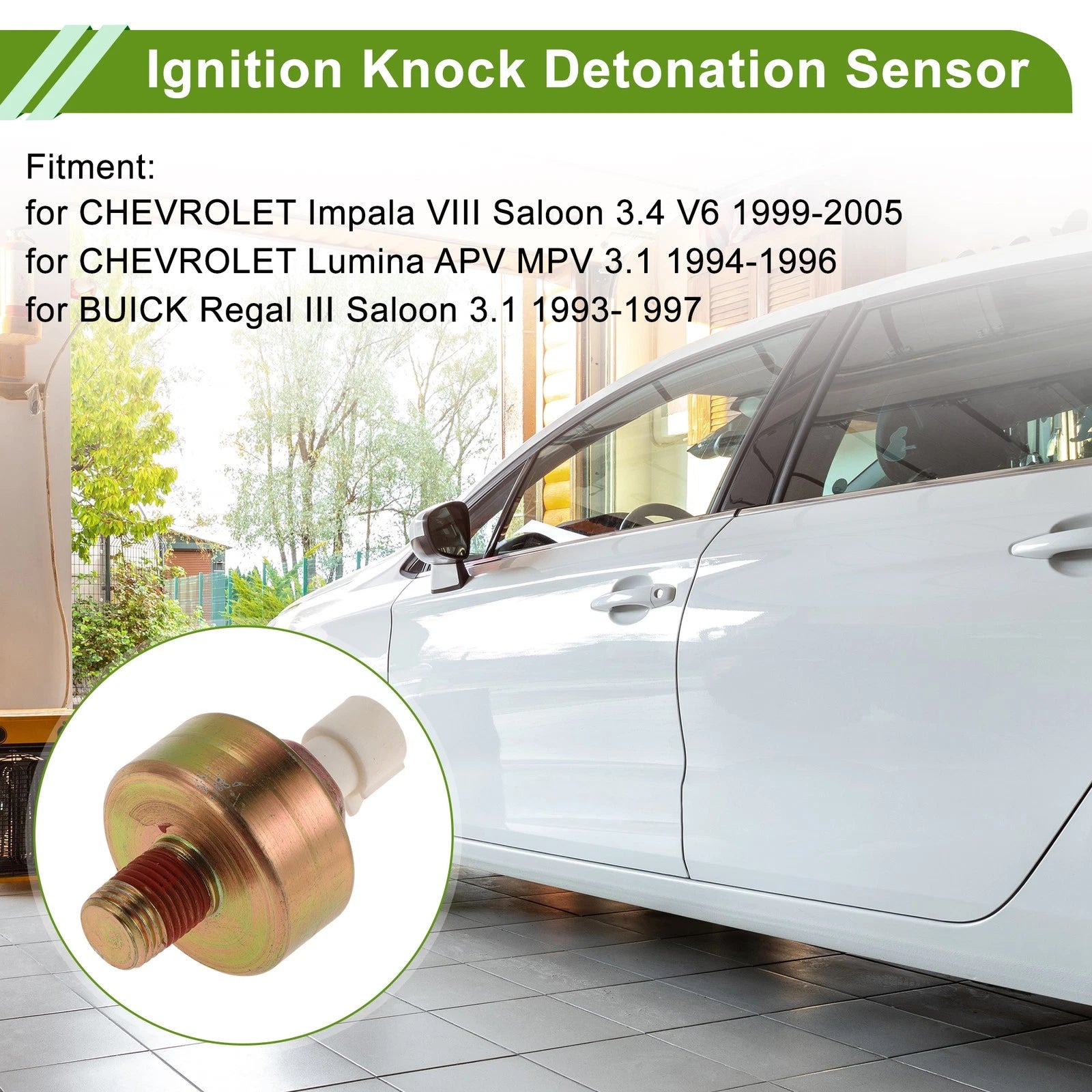 1Pc Ignition Knock Detonation Sensor for Chevrolet Impala (1999–2005)