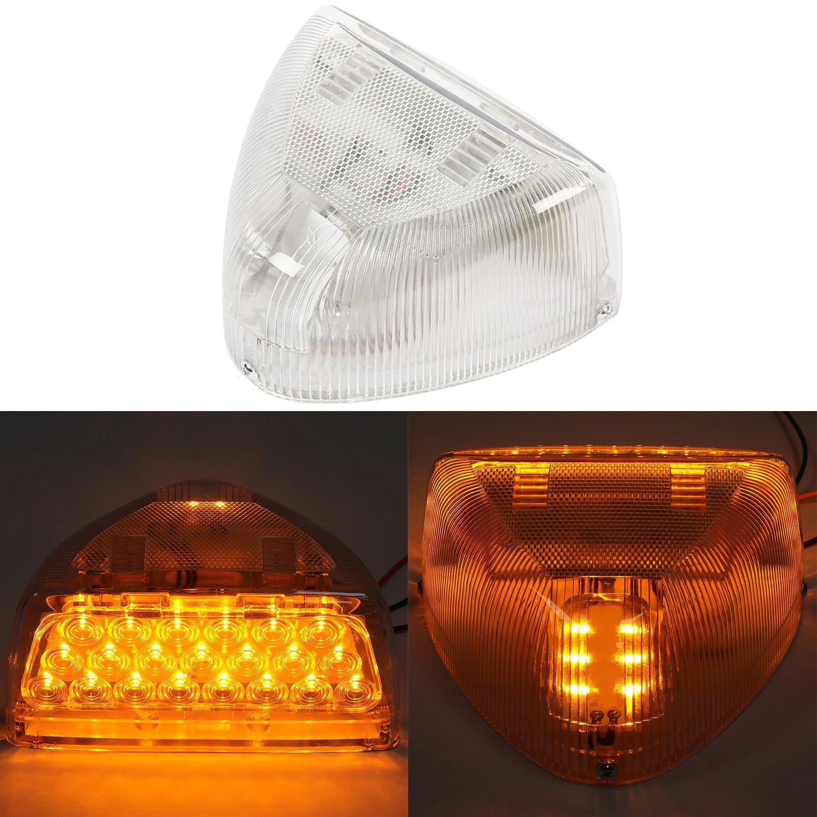 Turn Signal 31 Amber LEDs Clear Lens for Peterbilt 379 359 (1994–2007)