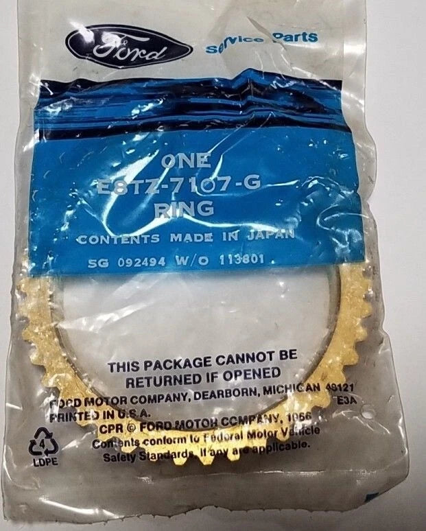 Synchronizer Ring E8TZ-7107-D for Ford Ranger (1988–1989)