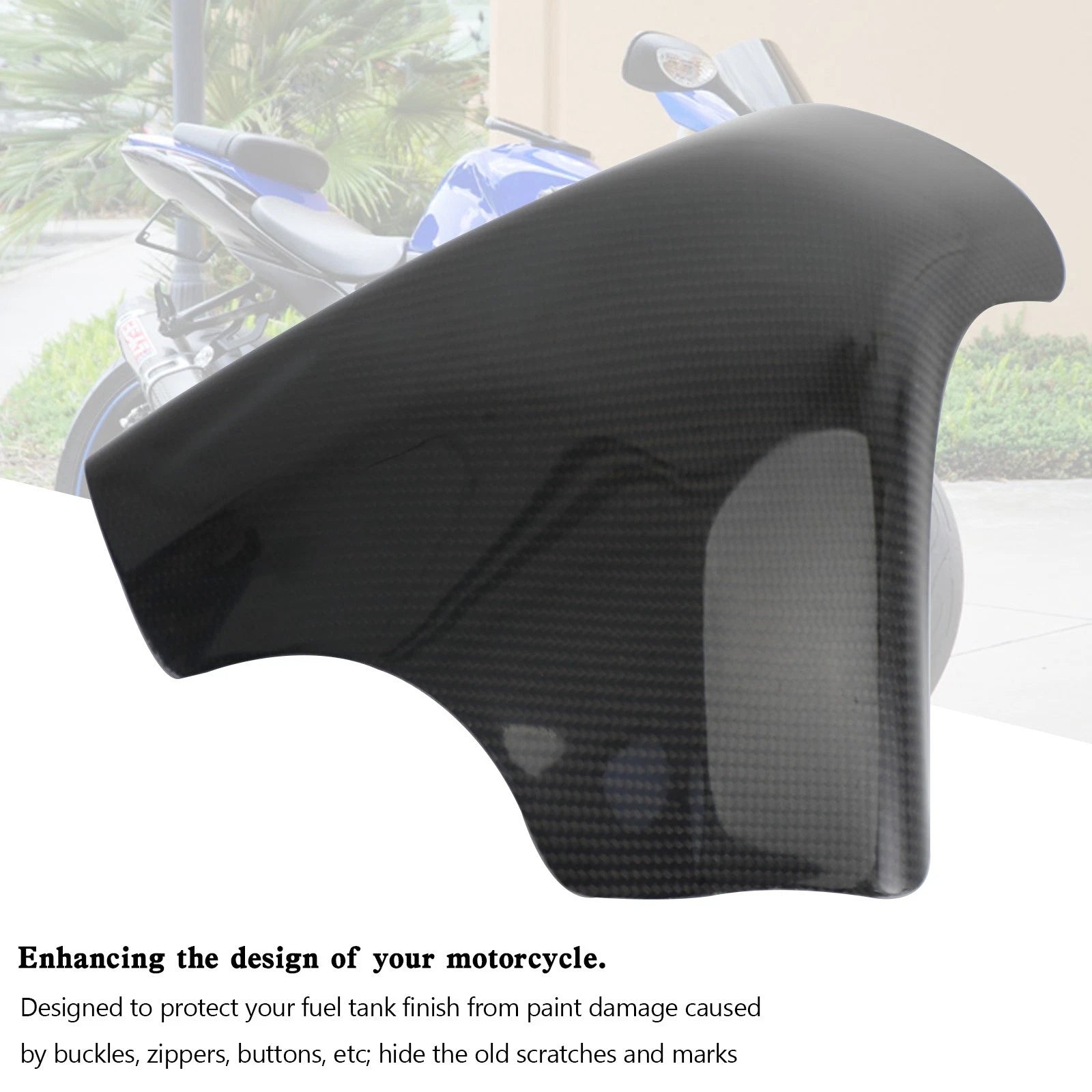 Carbon Fiber Tank Cover Fairing for Suzuki GSXR600 GSXR750 (2006–2007)