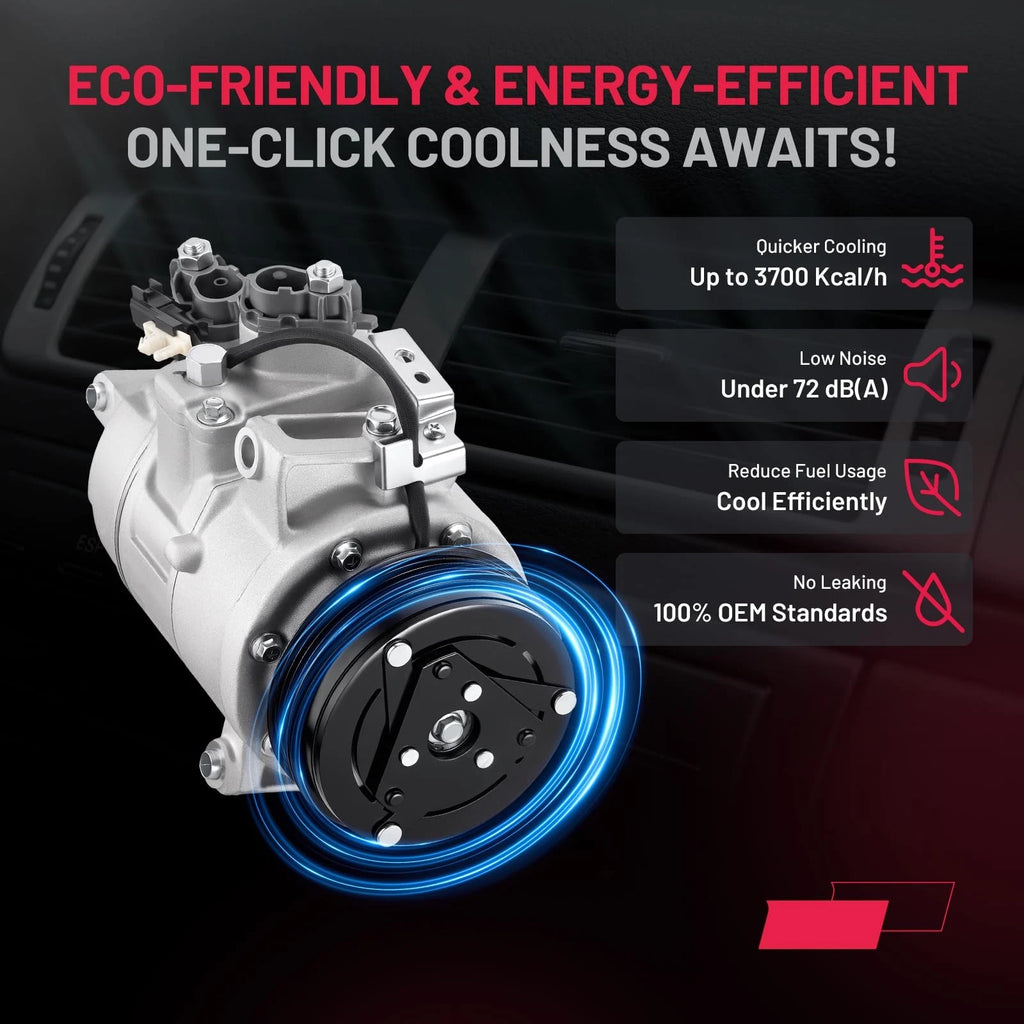 AC Compressor w/ Clutch BB5Z19703C for Ford Explorer (2012–2019)