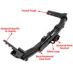 Trailer Hitch Receiver for Jeep Grand Cherokee (2011–2022) Class IV W/Bezel