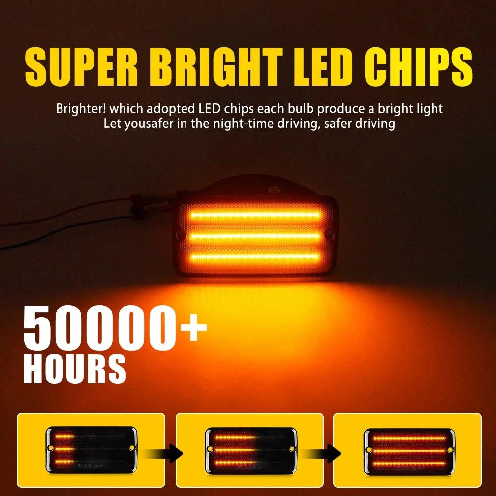 LED Bumper Side Marker Light for Jeep Wrangler TJ (1997–2006) V
