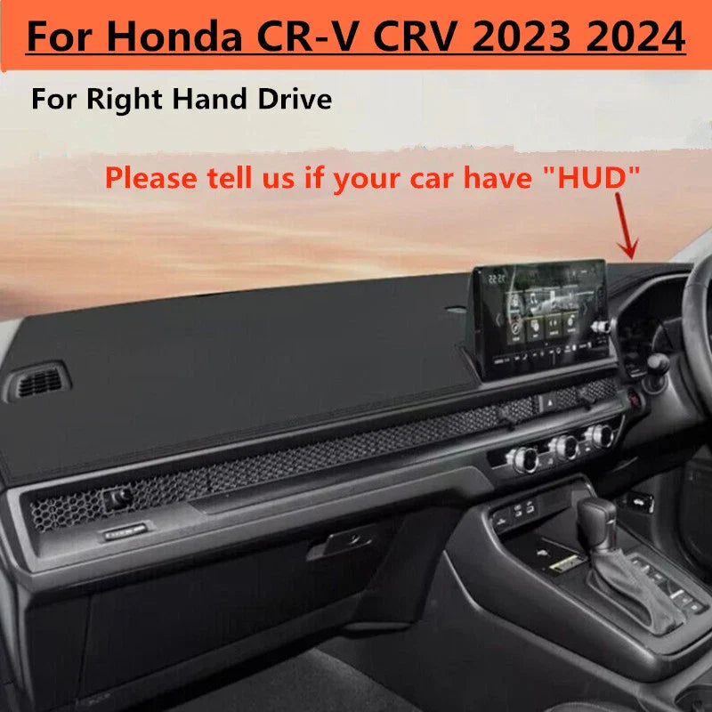 RHD Leather Dashboard Cover Dash Protector Mat for Honda CR-V (2023–2024)