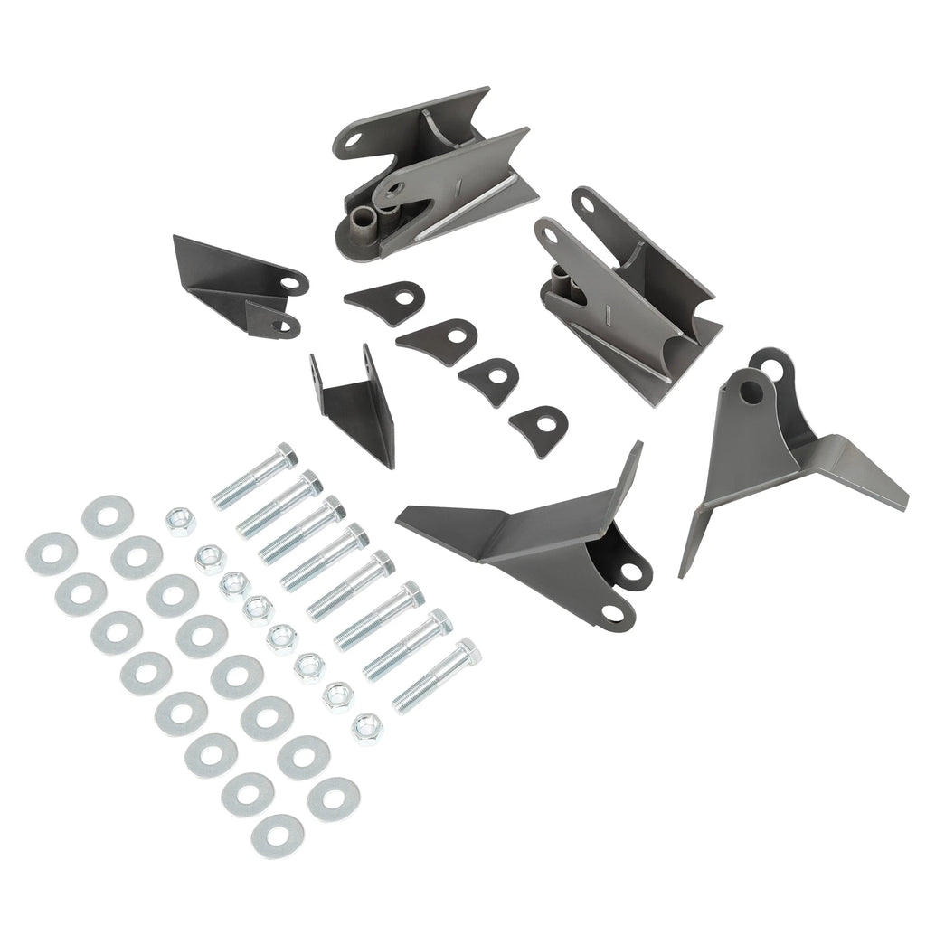 3.25” Axle Weld On Air Ride Suspension Triangulated 4 Link Brackets