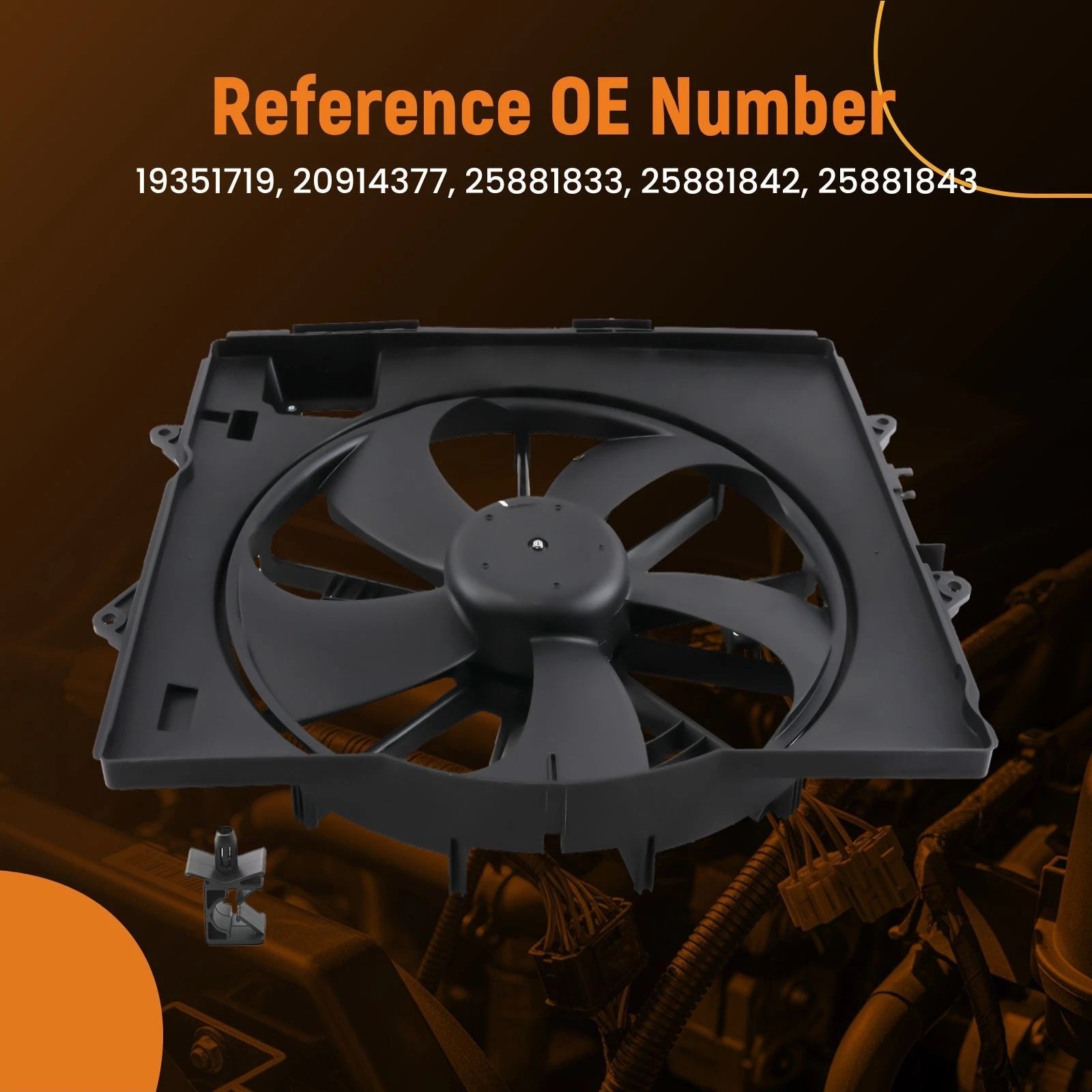 Radiator Cooling Fan for Cadillac CTS 3.0L/3.6L (2009–2014)