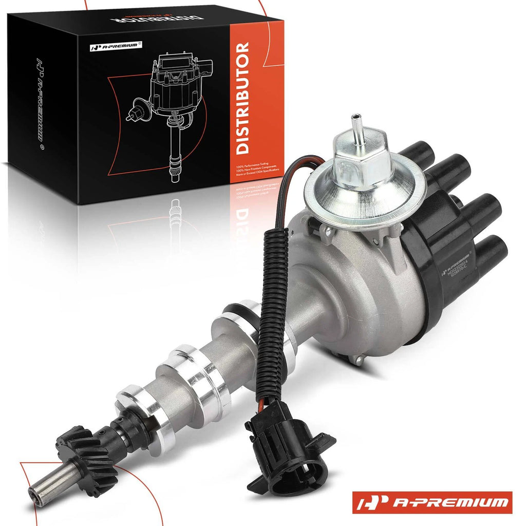 Ignition Distributor with Cap & Rotor for Ford F-100 F-150 F-250 F-350 (1975–1996)