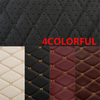 4 x PU Leather Car Floor Mats Black & Beige