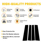 Glossy Black Pillar Post Trim for Toyota Tundra (2007–2021)