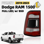 Full LED Tail Light Left for Ram 1500 (2019–2024) - Blind Spot Detection