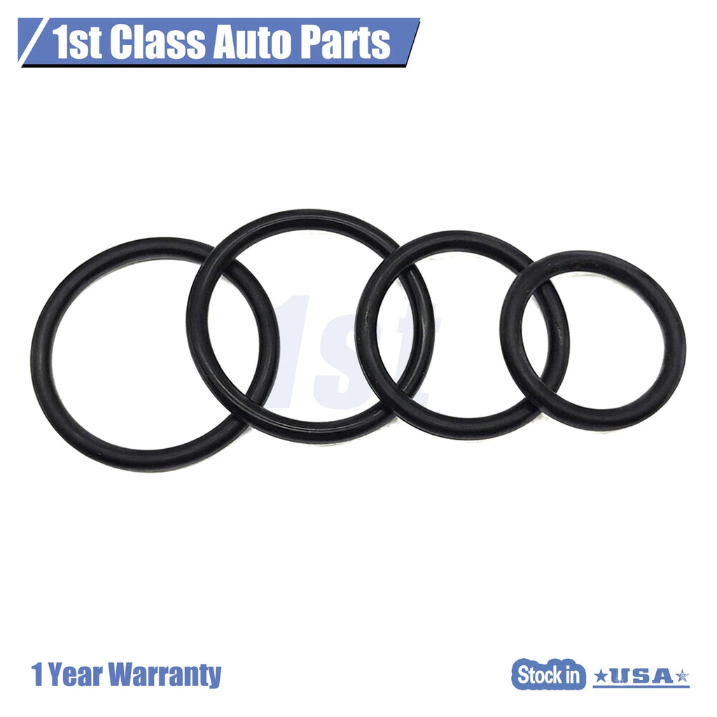 Set of 4 Coolant Hose O-Rings for Ford F-150, Mustang (2011–2018)