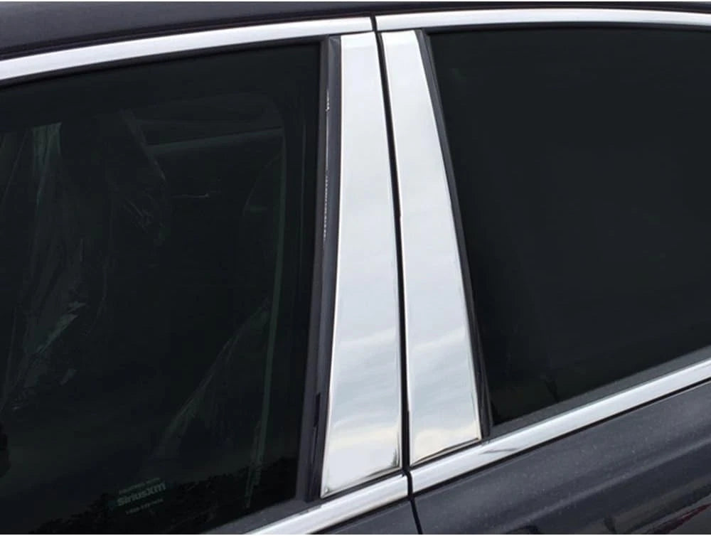 4pc Luxury FX Stainless Steel Pillar Post Trim for 2017-2021 Kia Cadenza