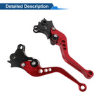 Adjustable Short Brake Clutch Levers for BMW R Nine T (2014–2016) Red 1 Pair