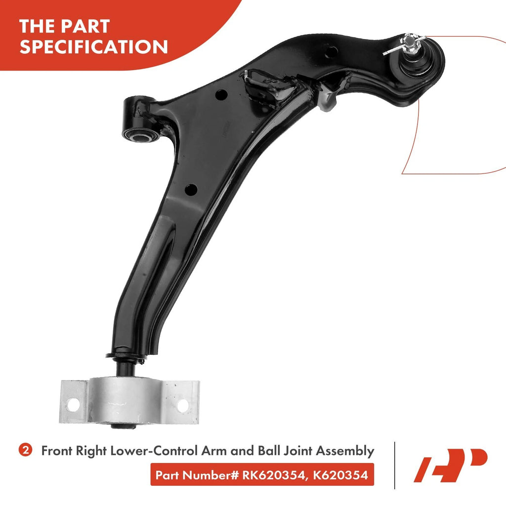 10x Front Upper Control Arm Ball Joint Sway Bar Link for Infiniti I35 (2002–2004)