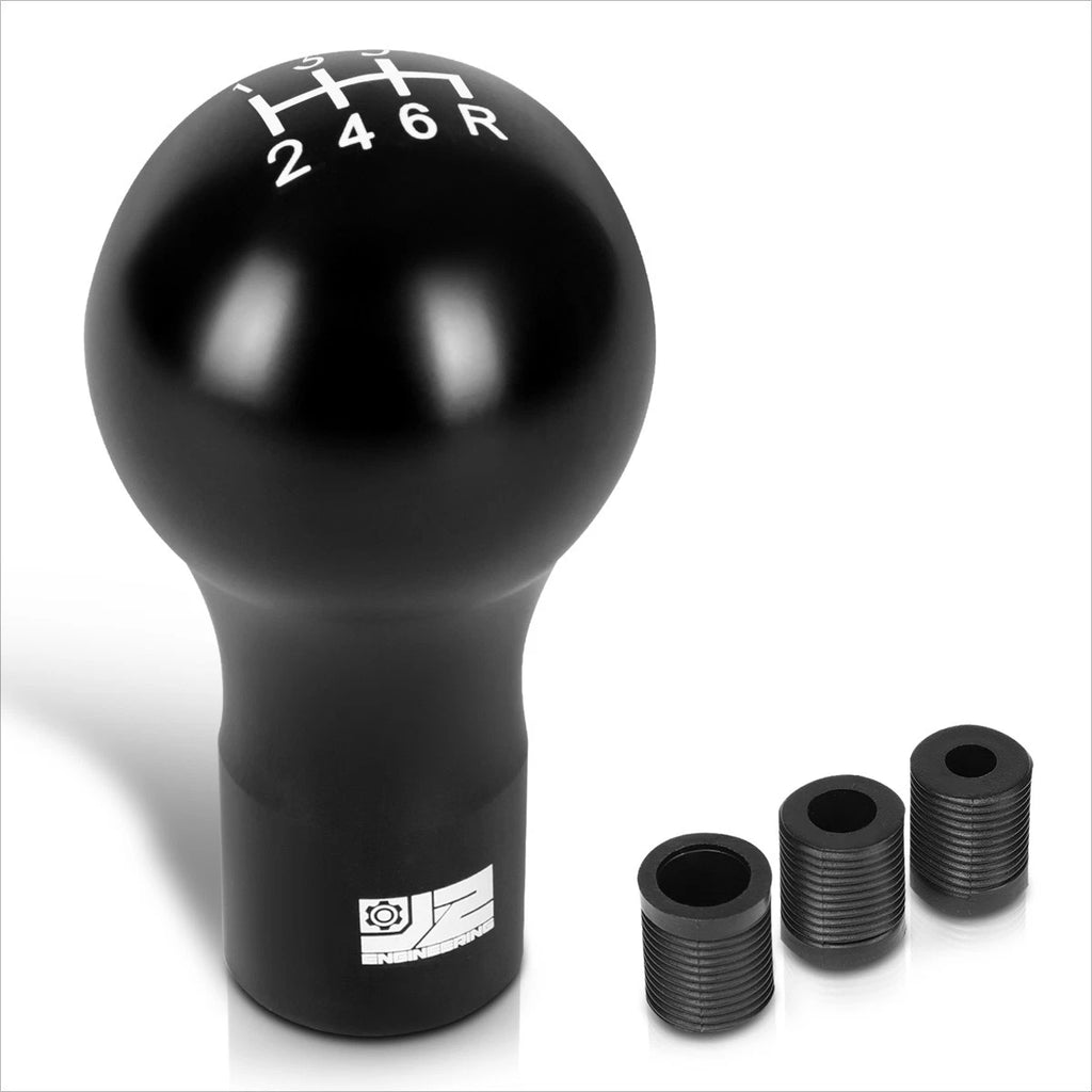 J2 Spherical Teardrop Aluminum Shift Knob for Universal 6-Speed Manual