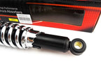 340mm JBS Black/Chrome Rear Shock Absorbers for Suzuki TS250