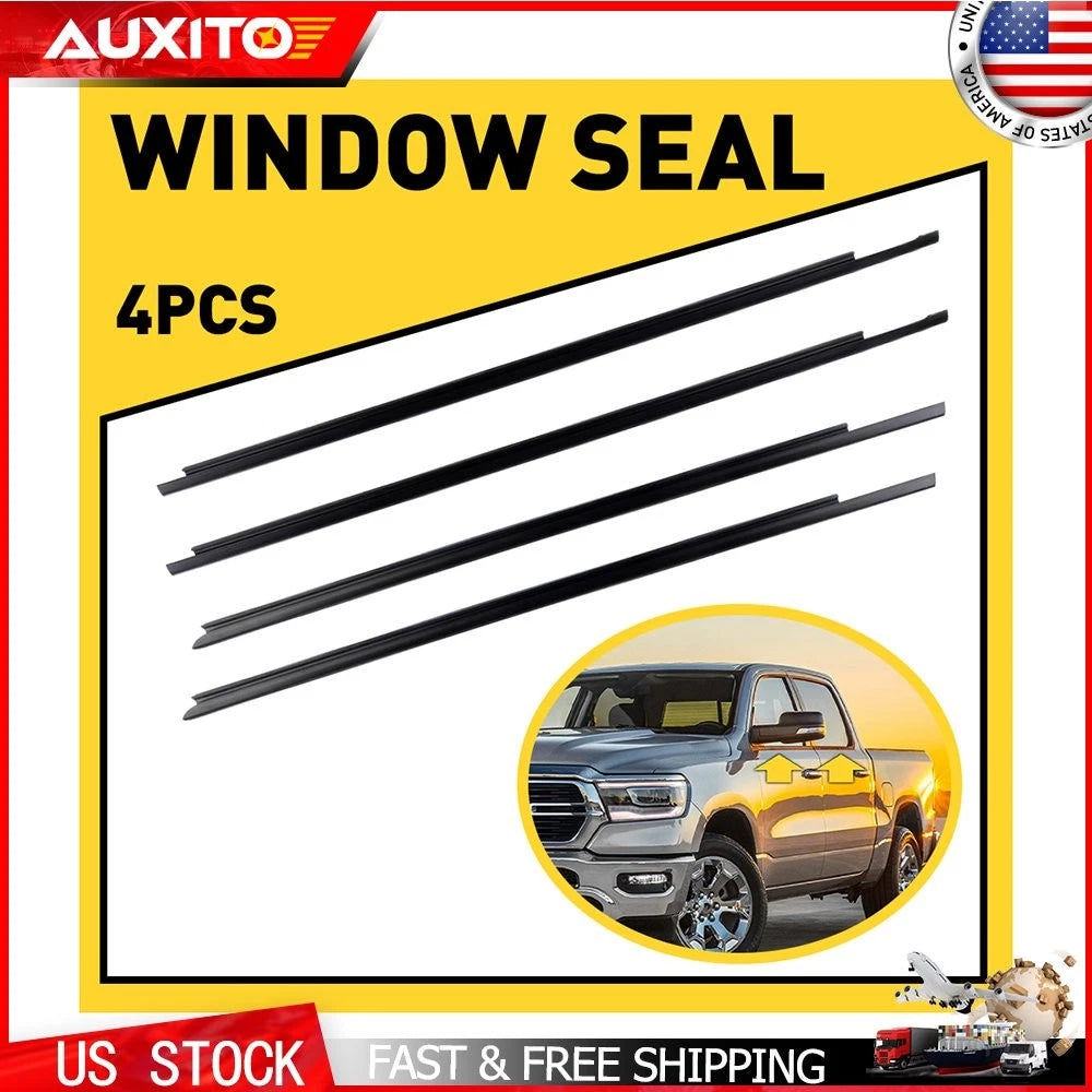 Weatherstrip Window Moulding Trim Seal Belt for Ram 1500 2500 3500 (2009–2021)