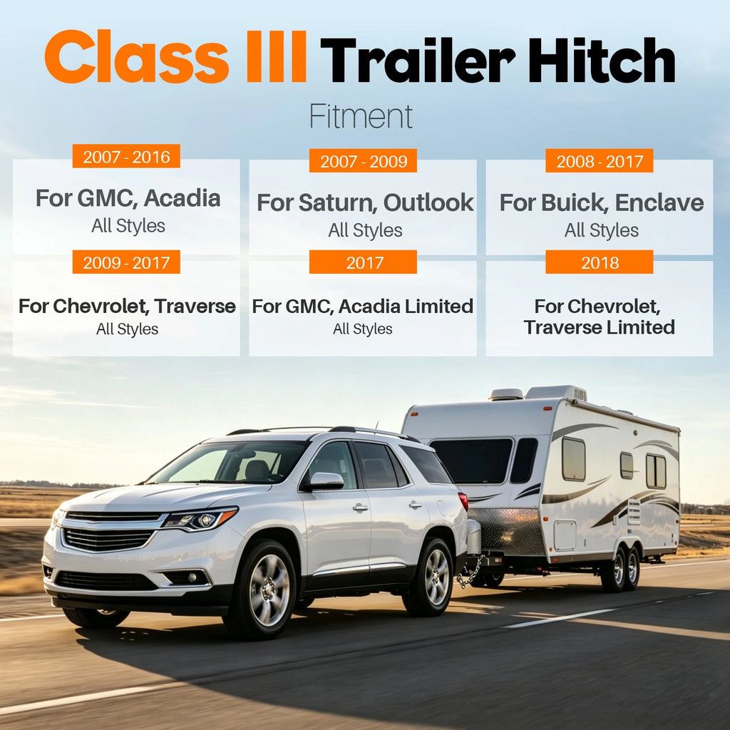 2" Receiver Trailer Hitch for Buick Enclave, Acadia, Traverse (2007–2017)