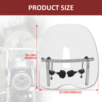 Clear Windshield for Honda VTX 1300 1800 (2003–2009) 18"x16"