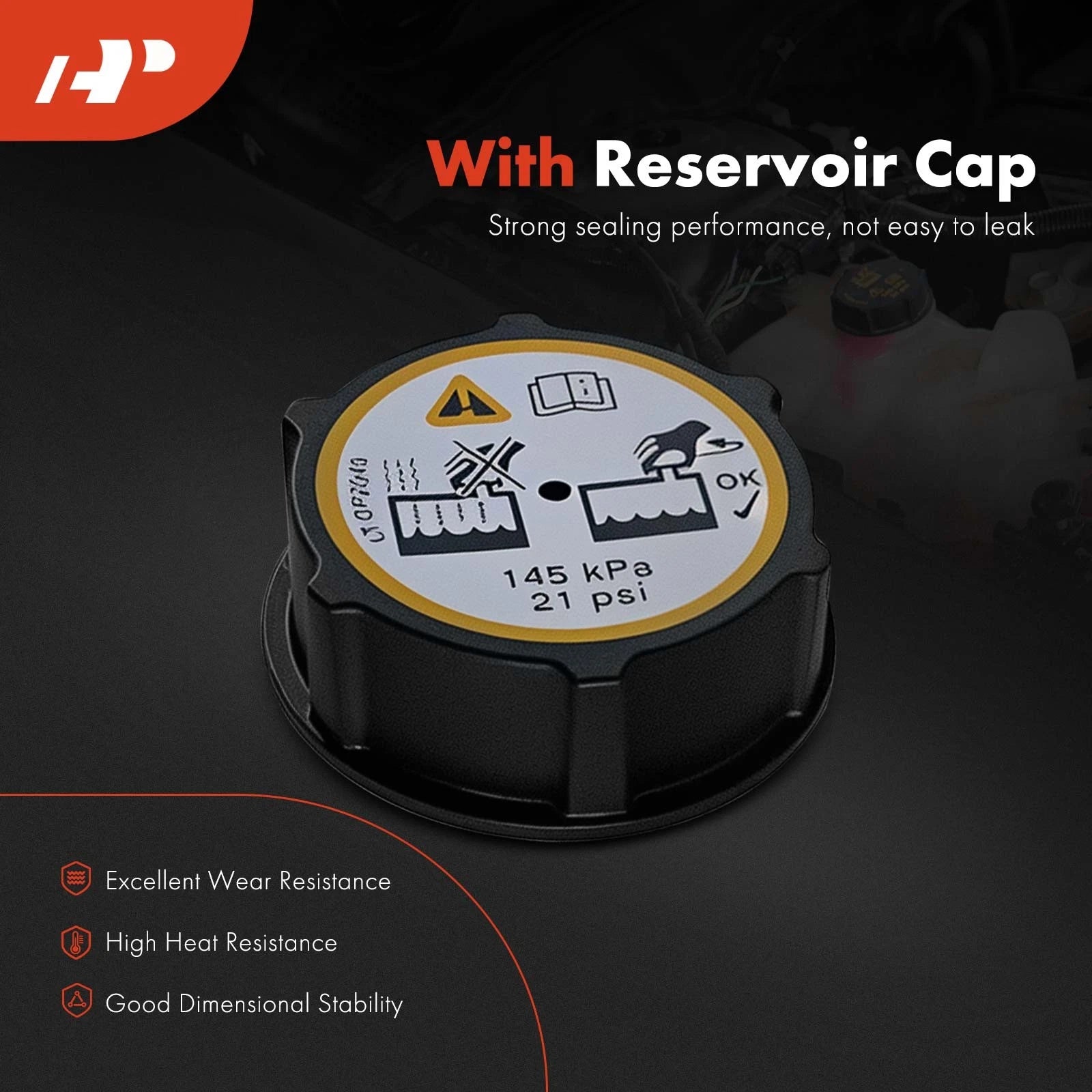 Radiator Coolant Reservoir with Pressure Cap for Ford Escape Bronco Sport (2020–2023)