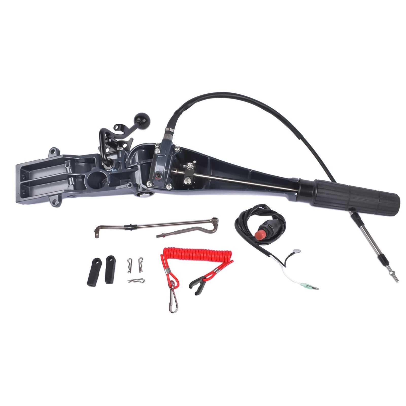 Steering Tiller Handle Assembly with Kill Switch for Yamaha 48HP 55HP