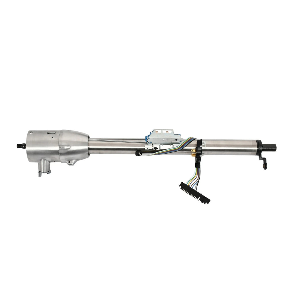 32" Stainless Steel Tilt Steering Column w/ Key & 9 Bolt Adapter for