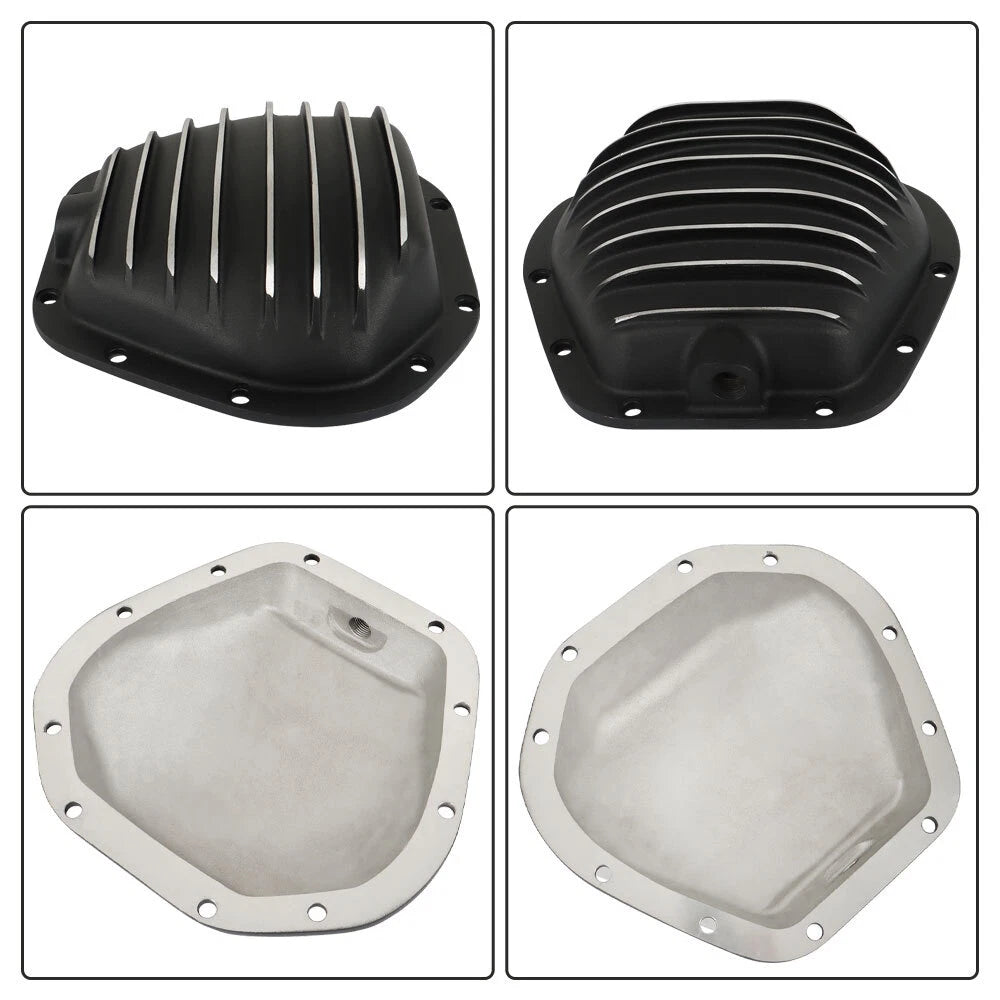 Rear Black Aluminum Differential Cover for Chevrolet