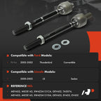 2X Front Inner Tie Rod End for Ford Thunderbird (2002)