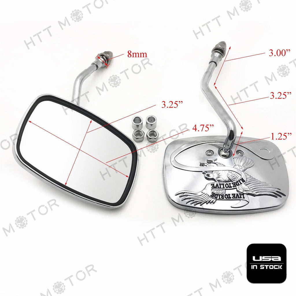 RearView Mirrors for H-D Street Sports Chopper Cruiser (2000–2023)