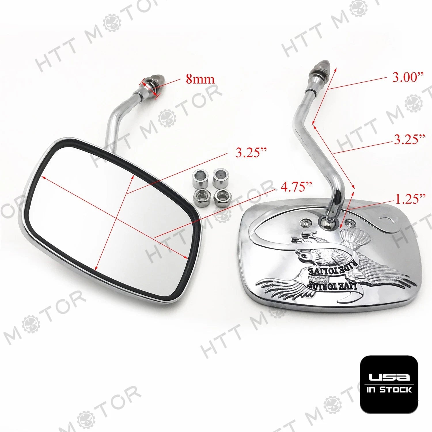 RearView Mirrors for H-D Street Sports Chopper Cruiser (2000–2023)