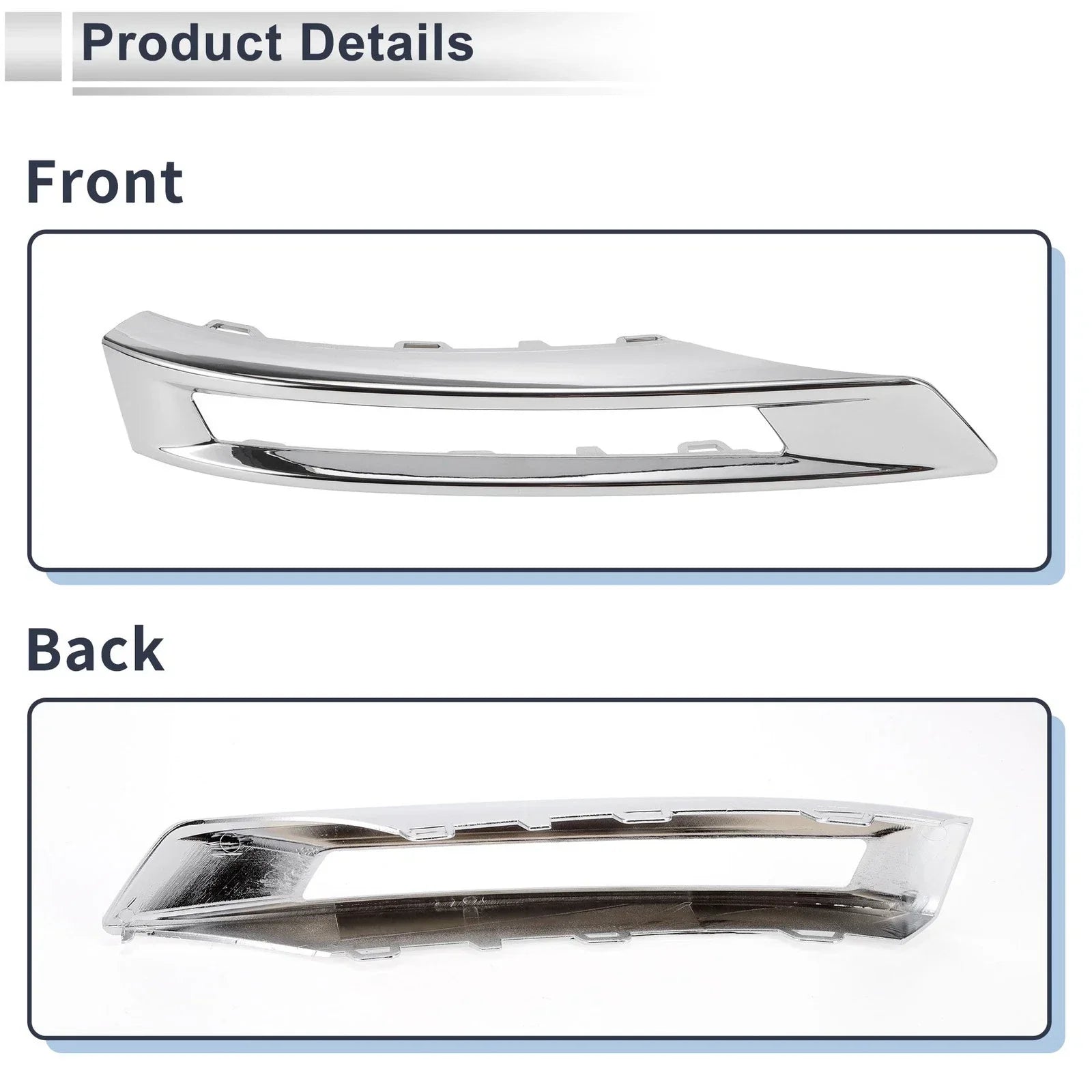 Front Left Fog Light Grill for Mercedes Benz GLK (2014-2016)