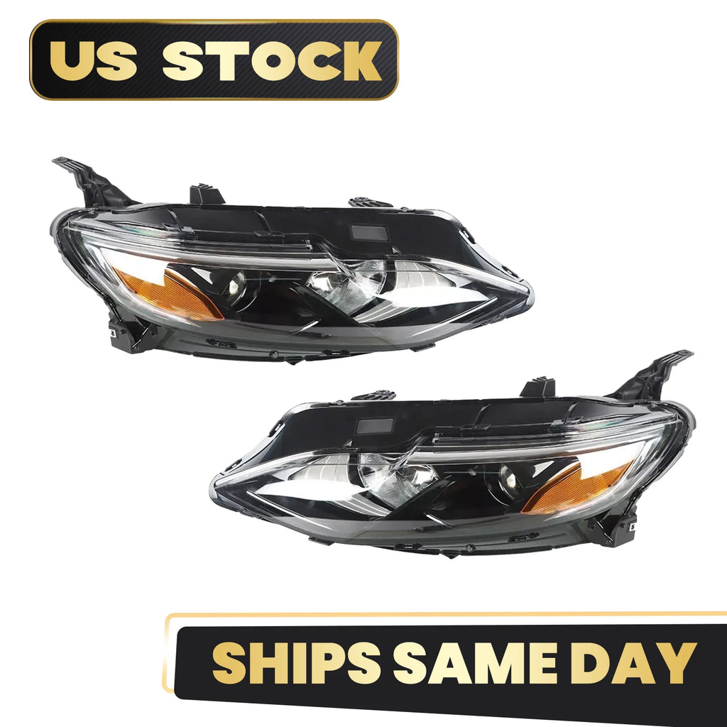 Halogen Headlight Set for Chevy Malibu RS/LS/LT (2019–2025) w/ Bulb