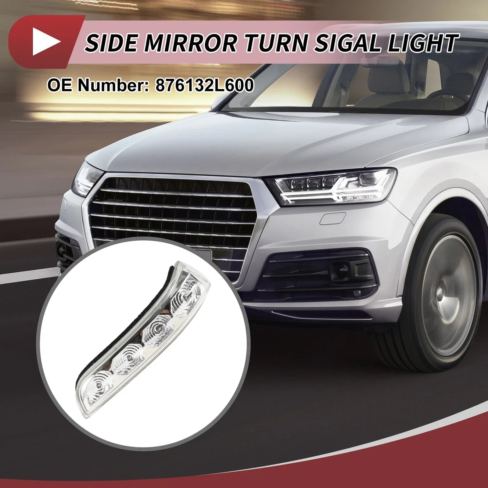Car Mirror Turn Signal Light for Hyundai I30 (2009-2012) Left LED