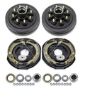 Trailer Hub Drum Kit 8 on 6.5" & Self Adjust Electric Brakes for 7000 lb Axle