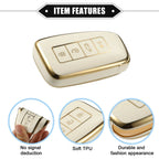 Key Fob Cover Set for Lexus LS UX LC 2013-2017 - 4 Button Remote - White