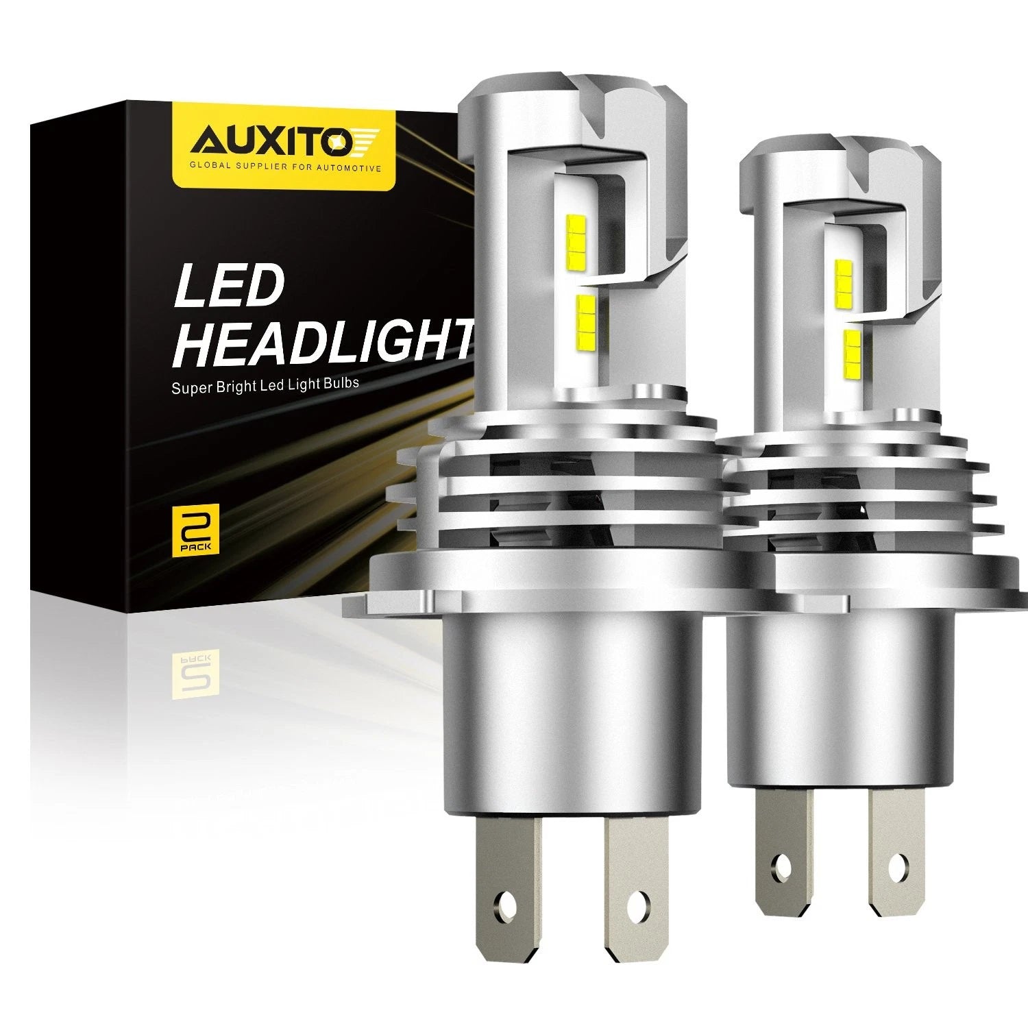 AUXITO H4 9003 LED Headlight Bulbs 6500K for Honda Fit (2007–2019)