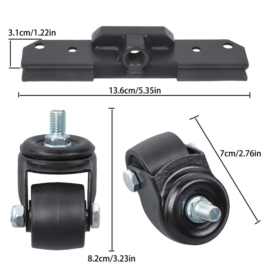 Set of 4 300Lbs 360° Wheels for Rolling Tool Box
