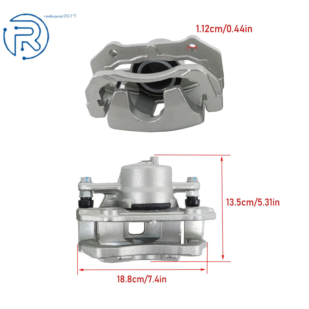 2X Front Left & Right Brake Caliper w/ Bracket for Suzuki Grand Vitara (2006–2013)