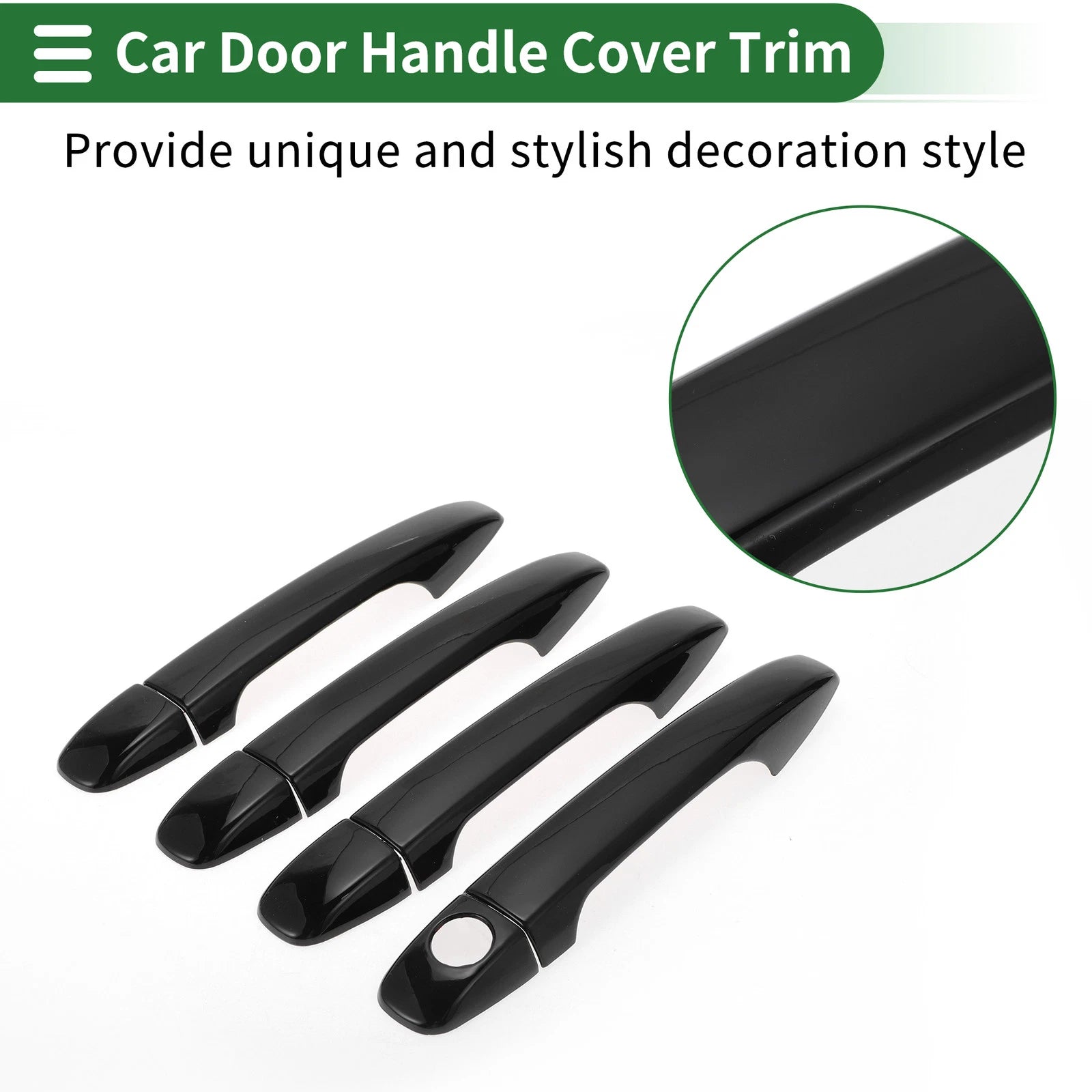 Car Door Handle Cover Trim for Toyota Prius (2010–2015) Black