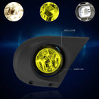 Fog Lights with Bezel for Honda Pilot (2003–2005) - Amber Lens