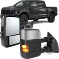 Set of 2 Power Heated Signal Chrome Towing Mirrors for F250 F350 Super Duty (1999–2007)