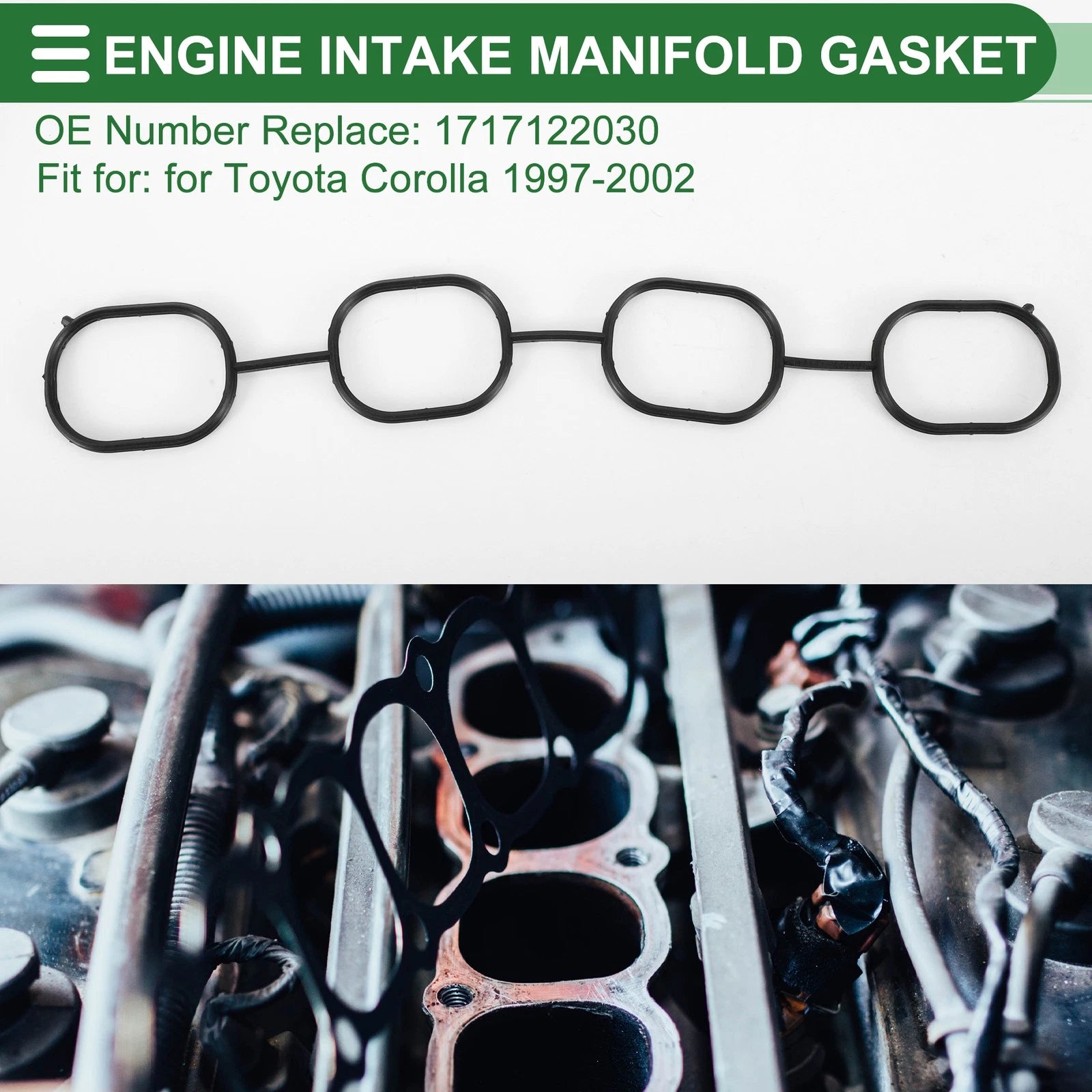 Engine Intake Manifold Gasket for Toyota Corolla (1997–2002) No. 17171-22030
