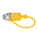 Dust Cap 1/2'' Yellow for Faster TF12G (Fits Male Coupling)