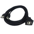 USB 2.0 Dual Male to Female Extension Cable for M Car Dashboard