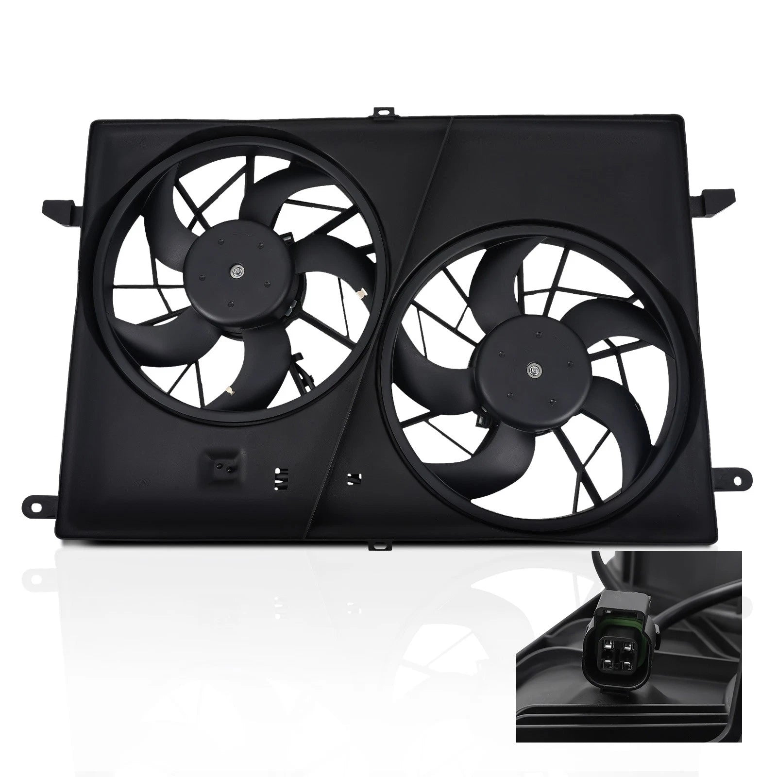 Radiator Condenser Cooling Fan for GMC Acadia for Buick Enclave 07-17 621390