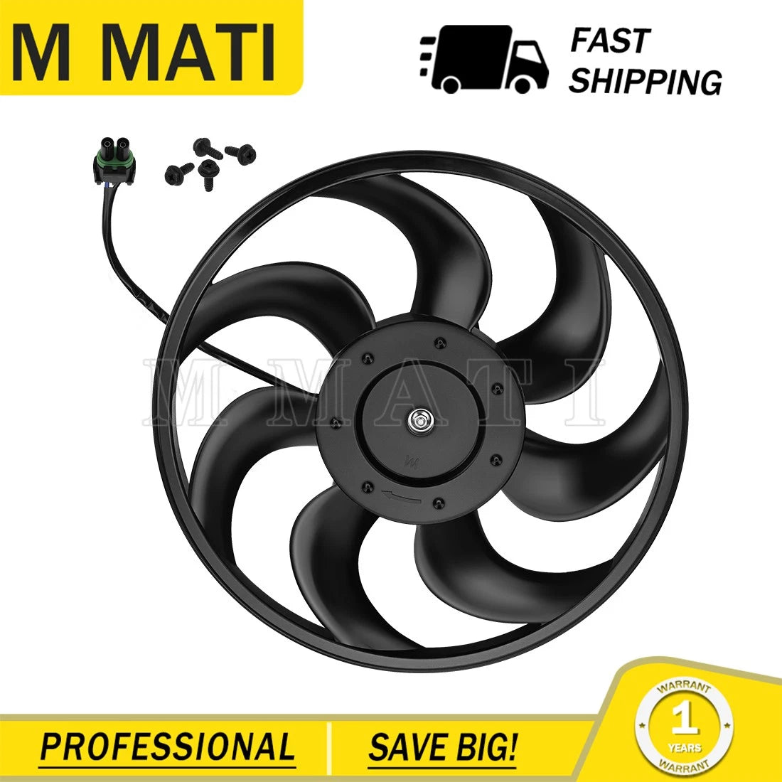 Radiator Cooling Fan for Can Am Maverick X3/MAX Turbo R RR (2017–2024)