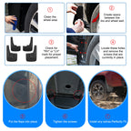 Set of 4 Mud Flaps for 2019-2024 Dodge Ram 1500